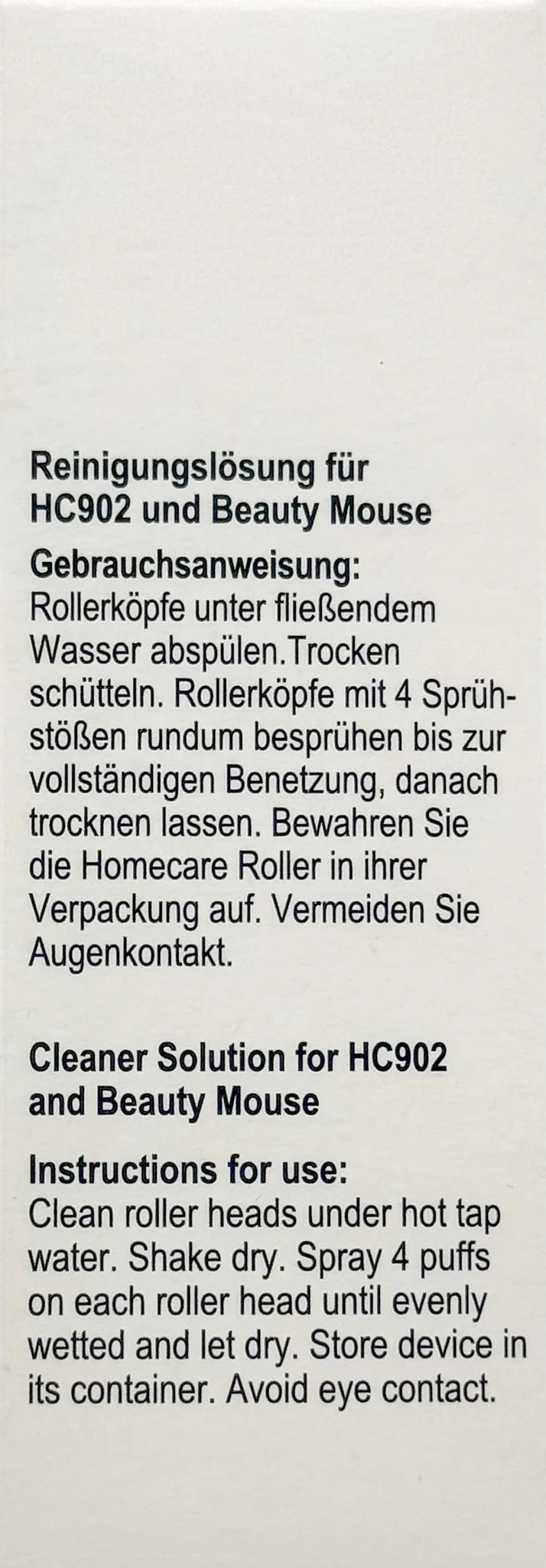 Microneedle-specific cleaning agent