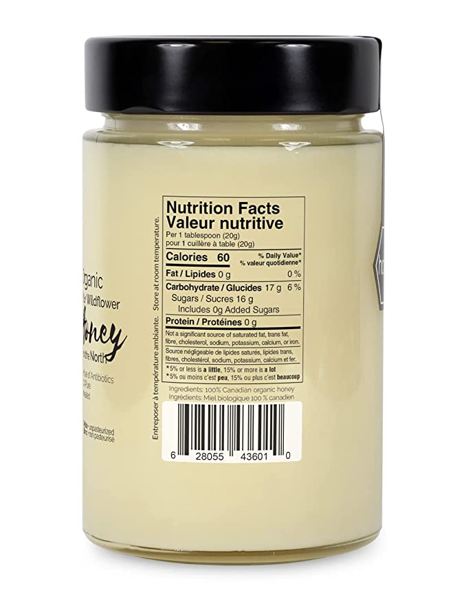 Oneroot 100% Organic Canadian Wildflower Honey (1 bottle)