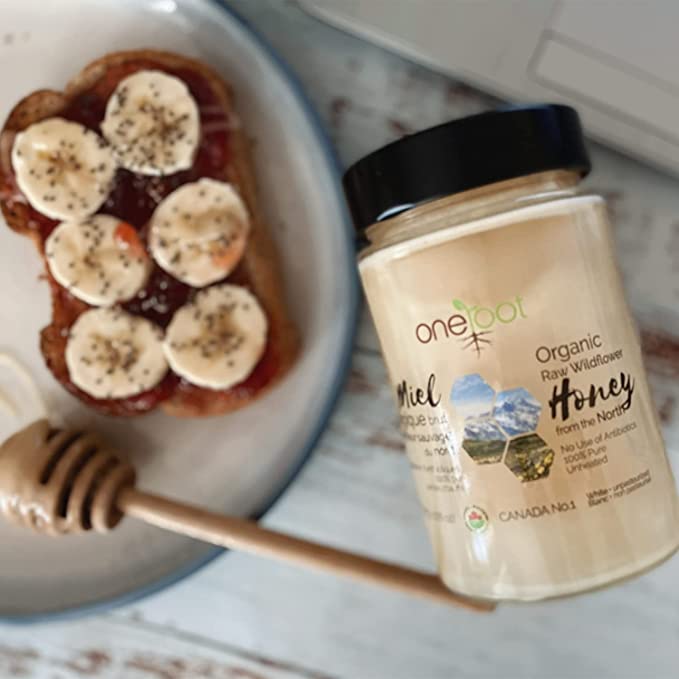 Oneroot 100% Organic Canadian Wildflower Honey (1 bottle)