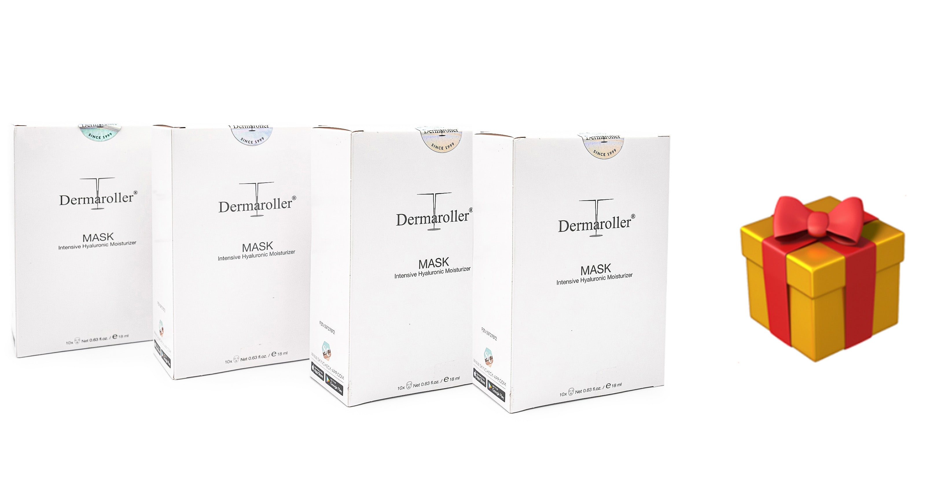 Dermaroller玻尿酸補水保濕修護急救面膜(10片*4盒)送隨機德國Dermaroller產品一個