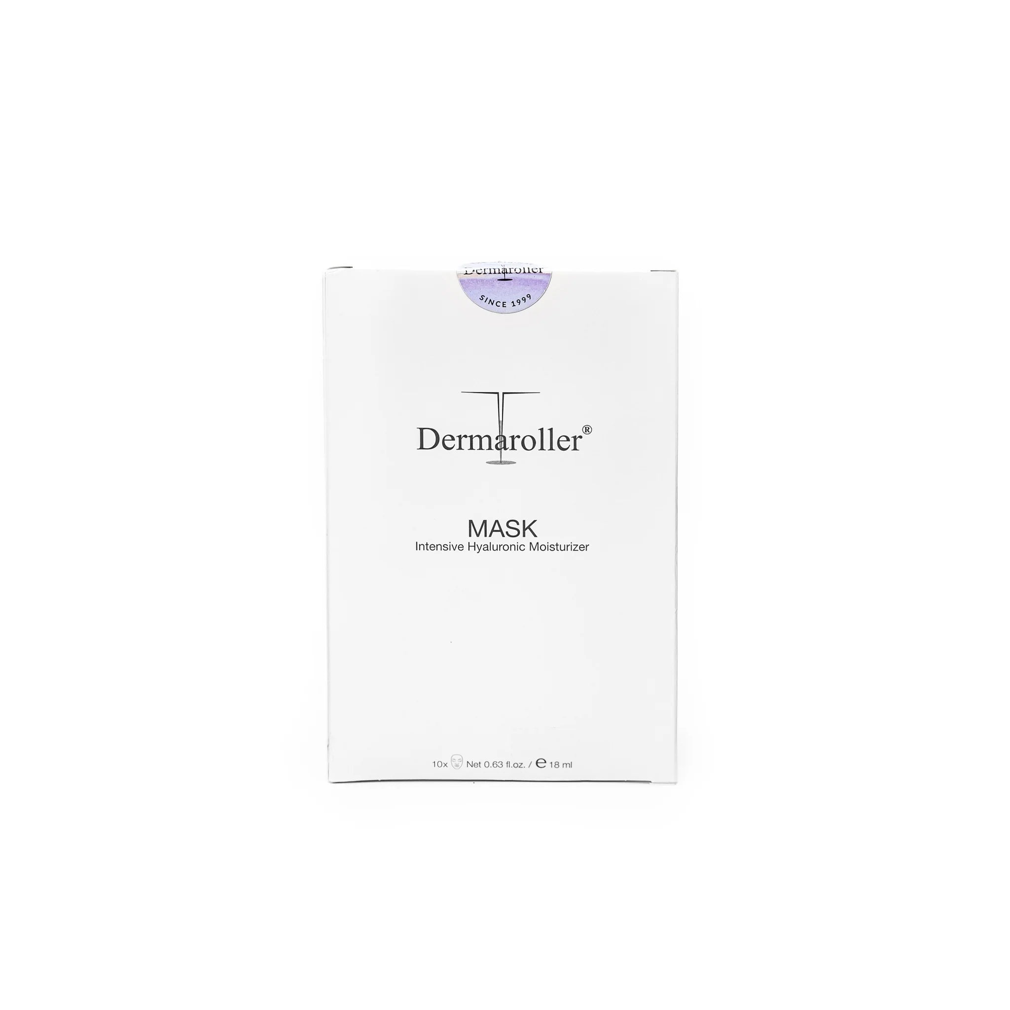 Dermaroller玻尿酸補水保濕修護急救面膜(10片*4盒)加$10 送德國Dermaroller微針滾輪