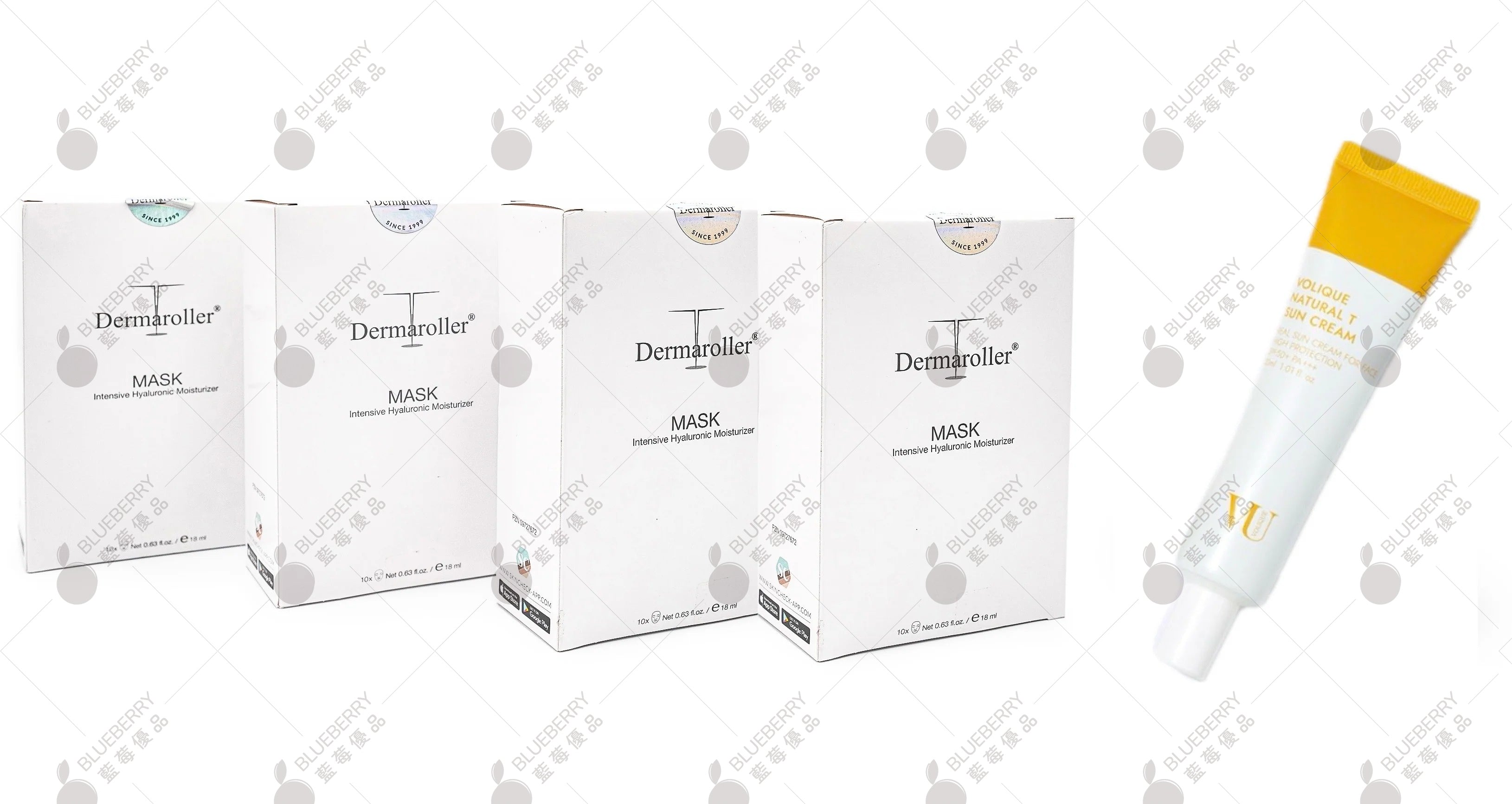 Dermaroller玻尿酸補水保濕修護急救面膜(10片*4盒)送Volique晨光修護防曬霜