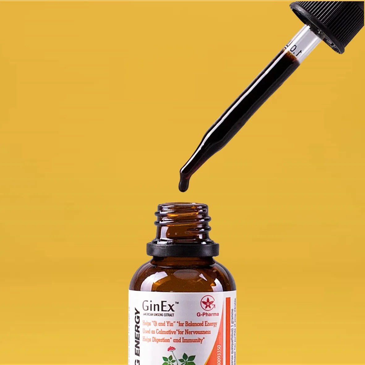 GinEx® 西洋蔘黑膏滋滴劑 (30毫升x6瓶)