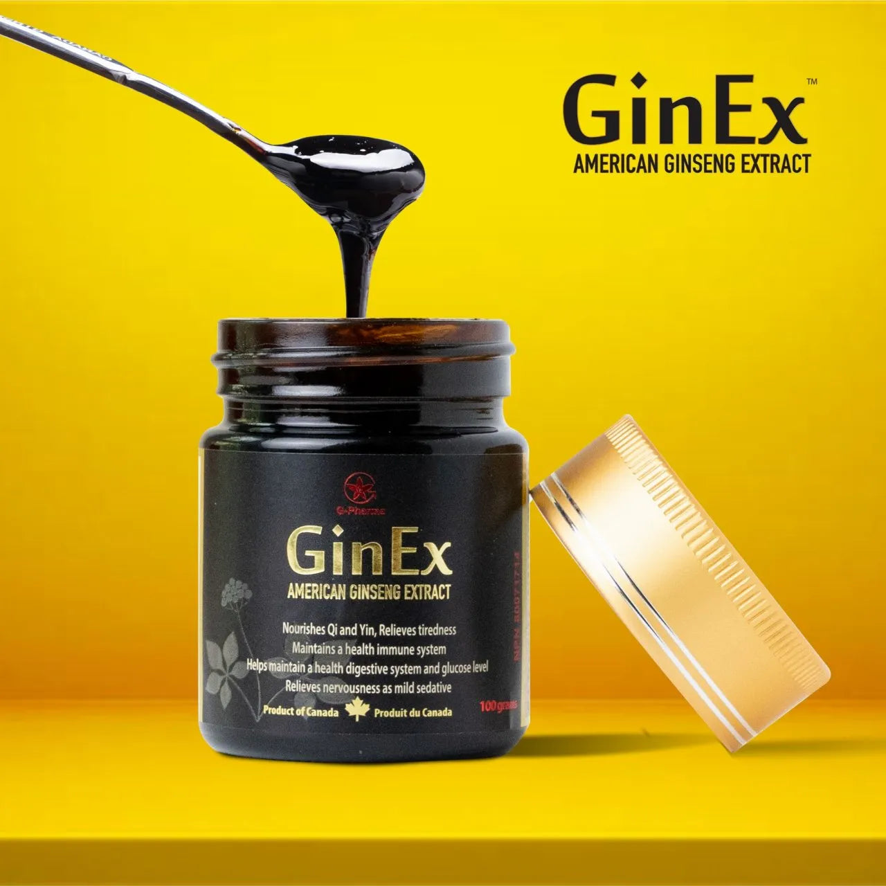 GinEx®西洋參黑膏滋100g 2瓶獲購半價黑膏滋滴劑1-2瓶
