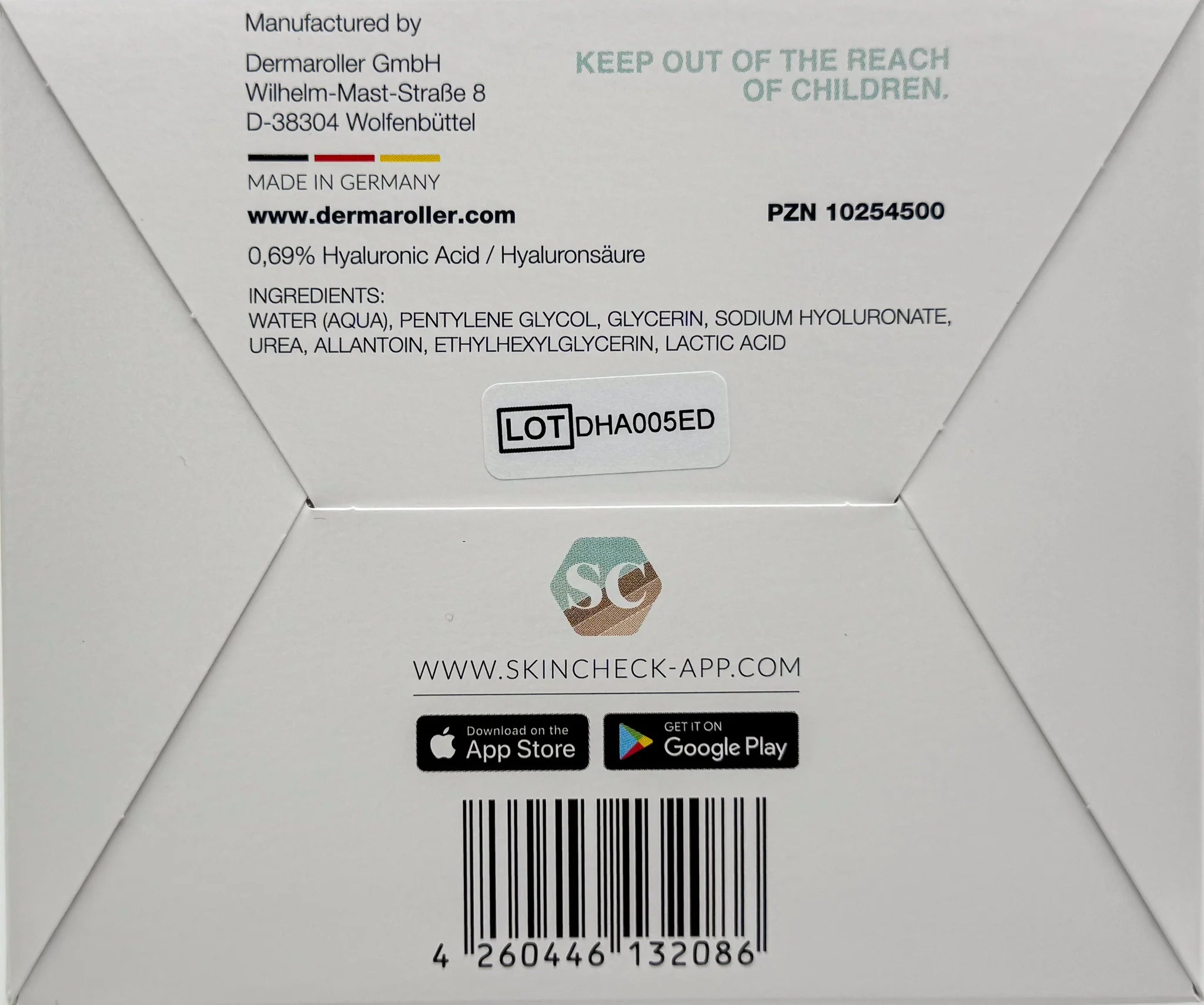 Dermaroller玻尿酸安瓶補水修護精華液（30支*1盒）