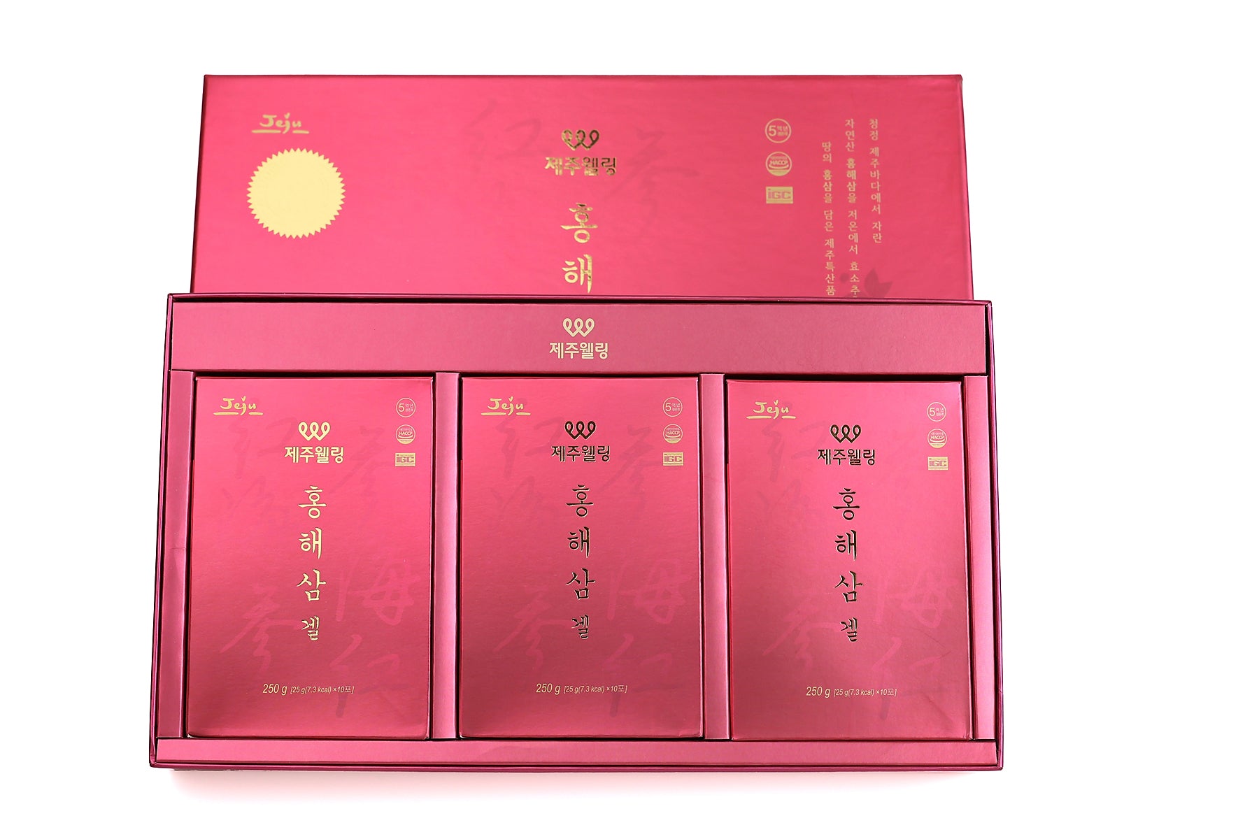 JEJUWELLING韓國濟州島紅海參修復飲送台灣玉山高海拔烏龍茶1包(150克)