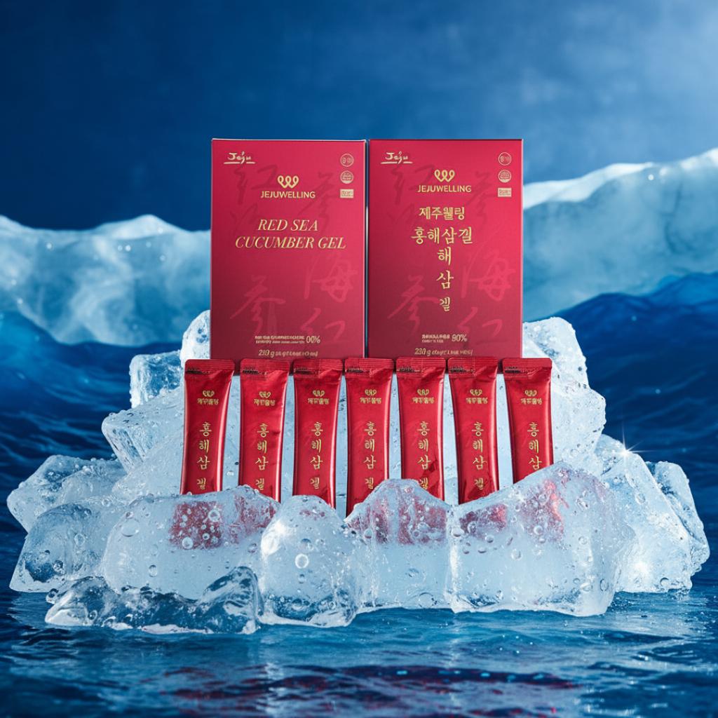 「美加地區預售中，十二月初發貨」韓國濟州島紅海參修復飲-30隻入